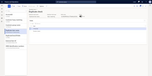DQS Duplicate Check Basic matching in Dynamics 365