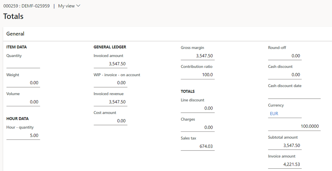 STAEDEAN Equipment Rental Solution screenshot showing project invoice totals