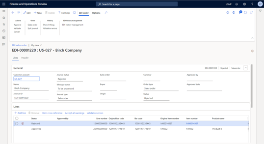 Staging Journals for Validation in EDI Studio for D365 F&O