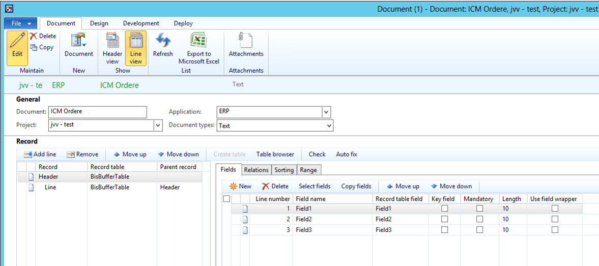 New form with field separator in Connectivity Studio