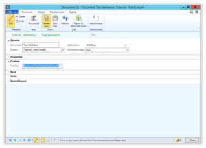 How to change the handler on your text document in Dynamics AX