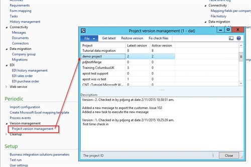 Dynamics AX Integration Project Version Management 4