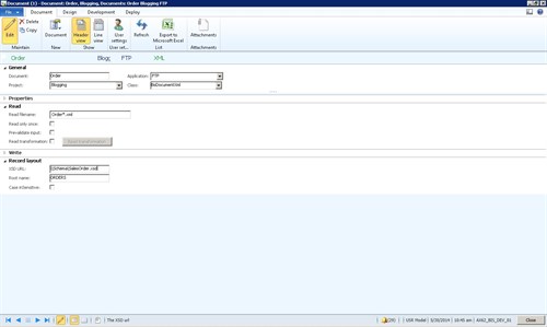 How to set an XSD schema on a document