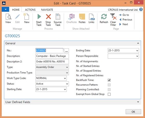 Run Assembly Orders Efficiently from within Projects
