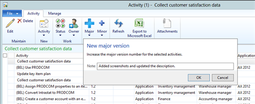 Versioning In Rapid Value BPM For Dynamics AX