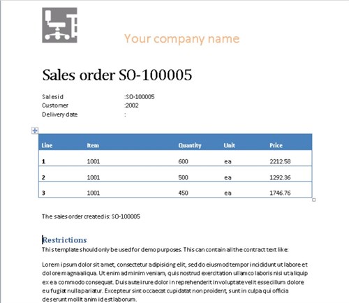 How to generate Word documents on a batch server with data from Dynamics AX