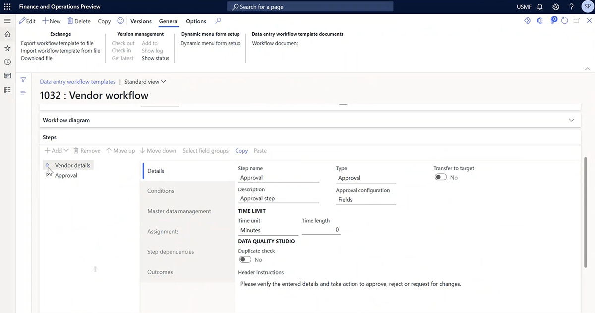 Master Data Management for Microsoft Dynamics Vendor Record Creation
