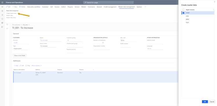 Master data distribution in Dynamics 365