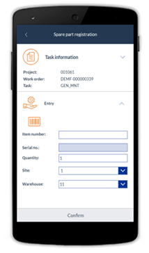 Task insights on DynaRent Mobile App