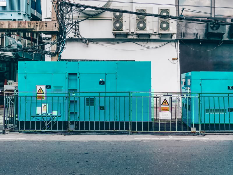 Mobile unit of emergency electric power generator 