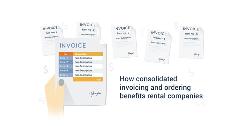 Consolidated invoicing for Rental industry