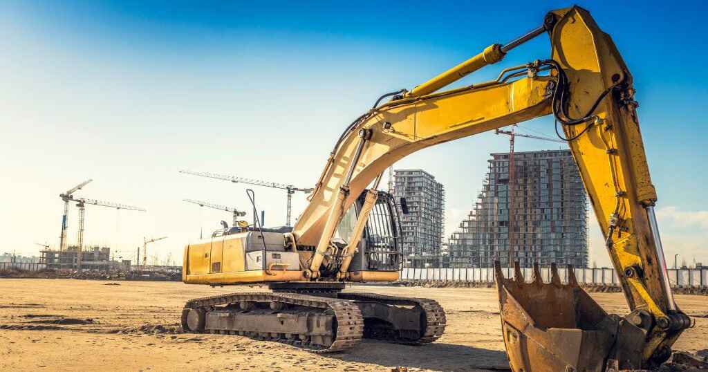 Image Excavator Construction Site