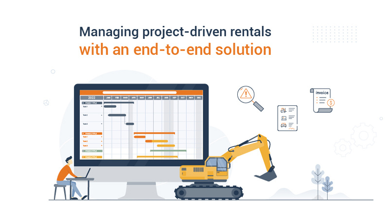 Managing project-driven rental with rental software in D365